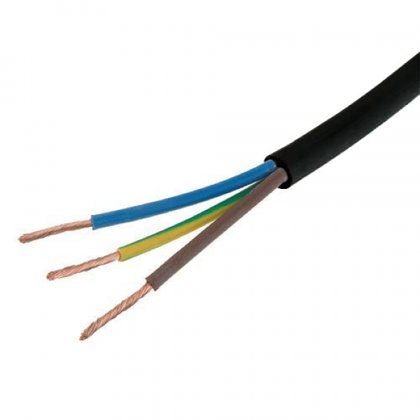 1m of 3 core Flexible Electrical Cable